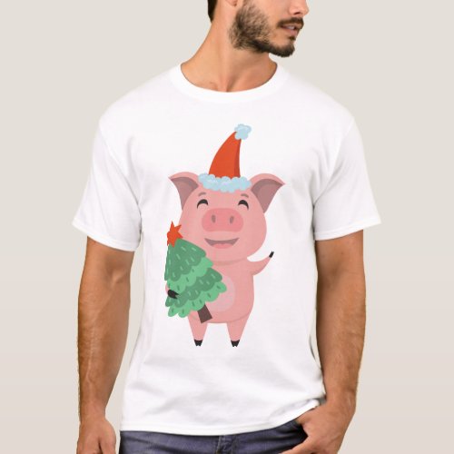 Merry Christmas Peppa Pig   T_Shirt