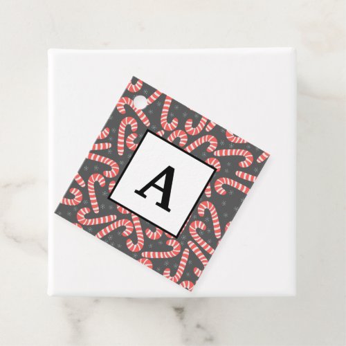 Merry Christmas Peppermint Candy Canes Snowflakes Favor Tags