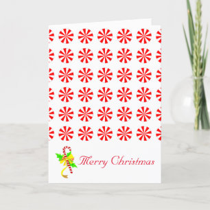 Merry Christmas Peppermint Candy Card