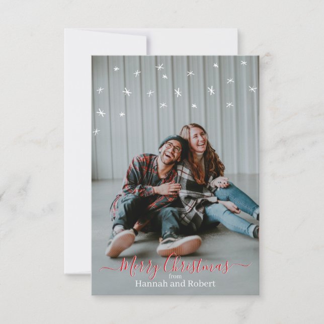 Merry Christmas Personalized Card  (Front)