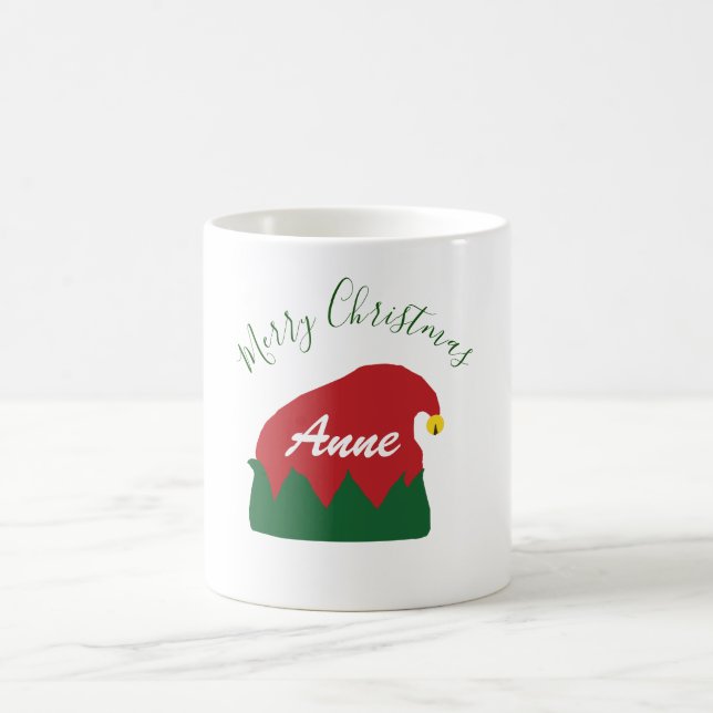 Merry Christmas Personalized Coffee Mug (Center)