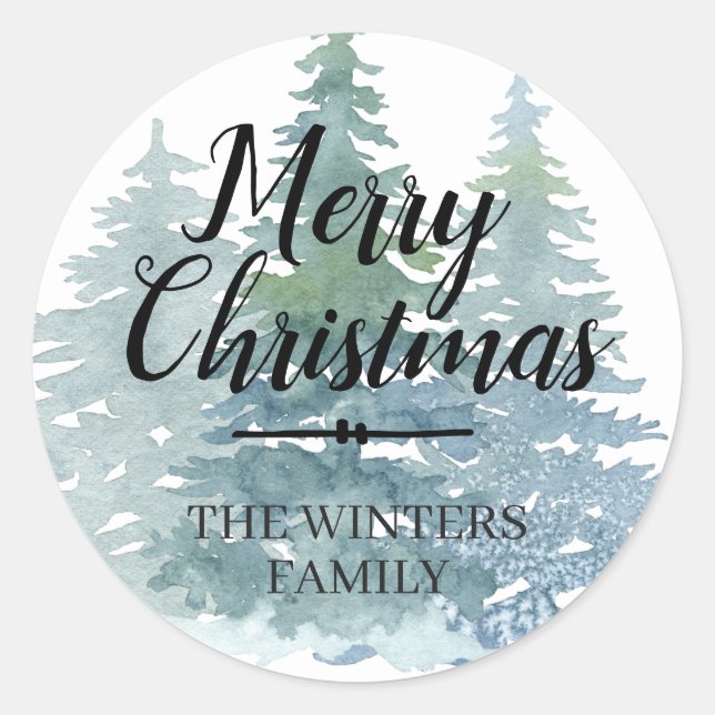 Merry Christmas Personalized Envelope Seal (Front)