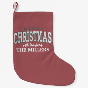 Merry Christmas Personalized Family Party 2025  Small Christmas Stocking