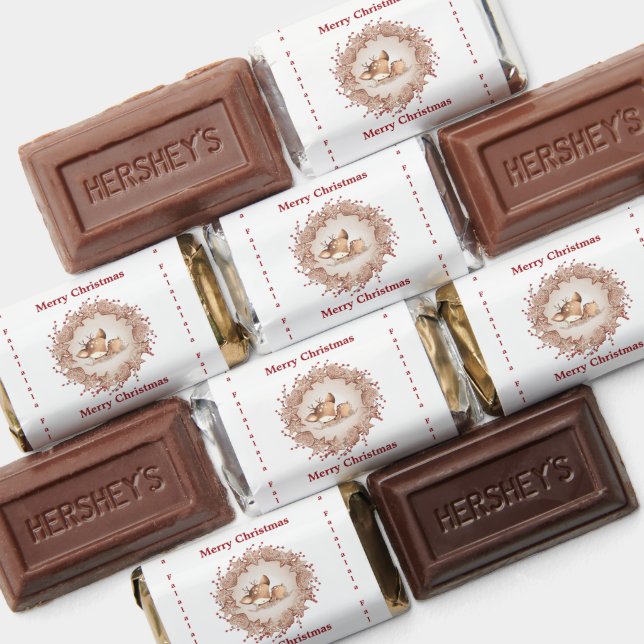 Merry Christmas Personalized Hershey's Miniatures (Assorted)
