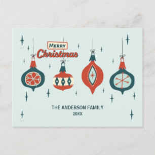 Merry Christmas Personalized Holiday Postcard