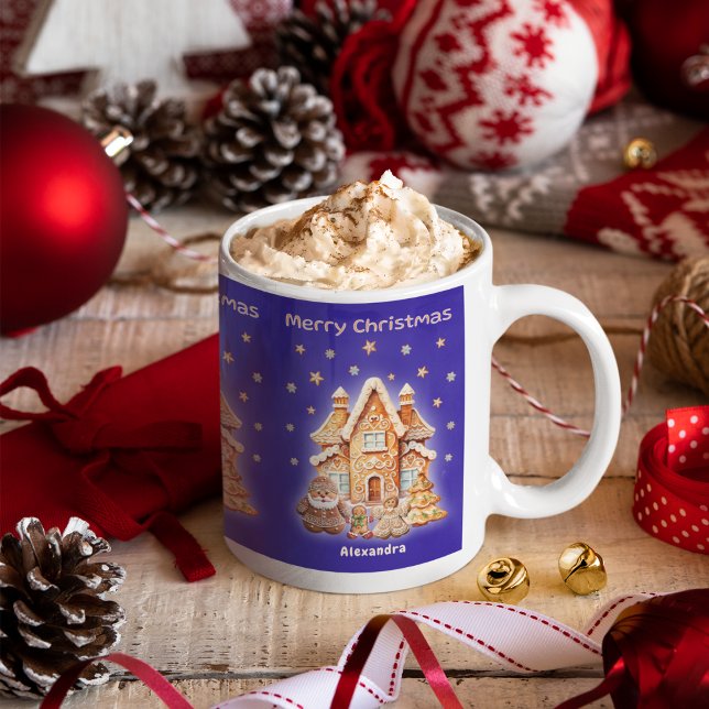 Merry Christmas Personalized Name Fun Coffee Mug (Creator Uploaded)