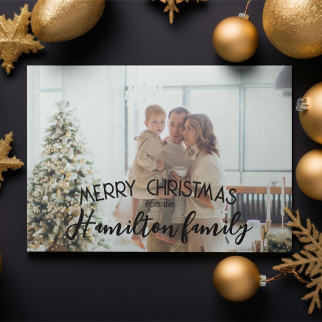 Merry Christmas Personalized Photo Holiday Card (Merry Christmas Personalized Photo Holiday Cards by Ricaso. Add your own photograph and text)