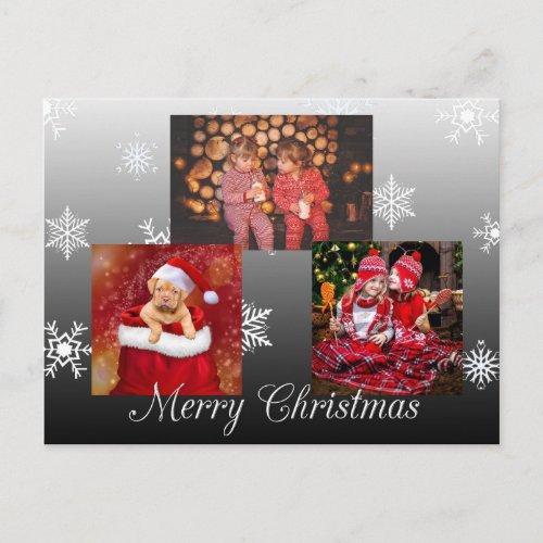 Merry Christmas Personalized Photo Postcard