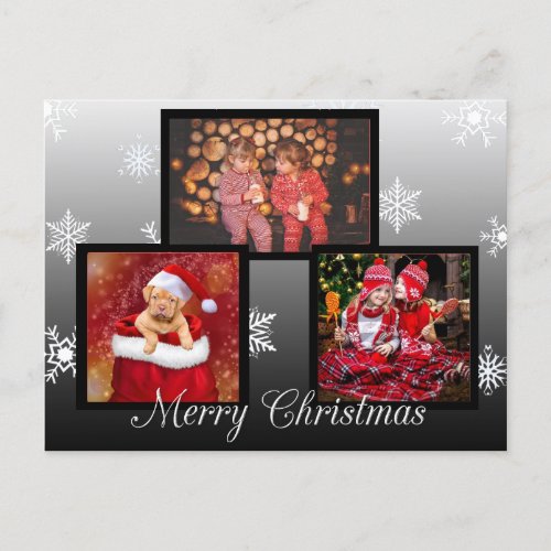 Merry Christmas Personalized Photo Postcard