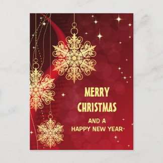 "Merry Christmas" Personalized Postcard