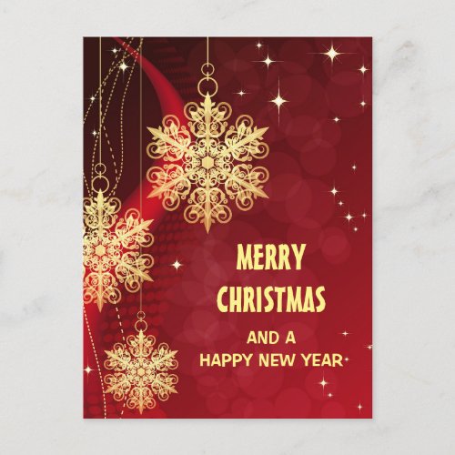 Merry Christmas Personalized Postcard
