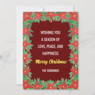 "Merry Christmas" Personalized Postcard
