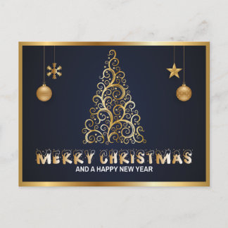 "Merry Christmas" Personalized Postcard