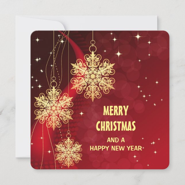 "Merry Christmas" Personalized Postcard (Front)