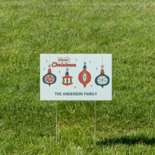 Merry Christmas Personalized Sign