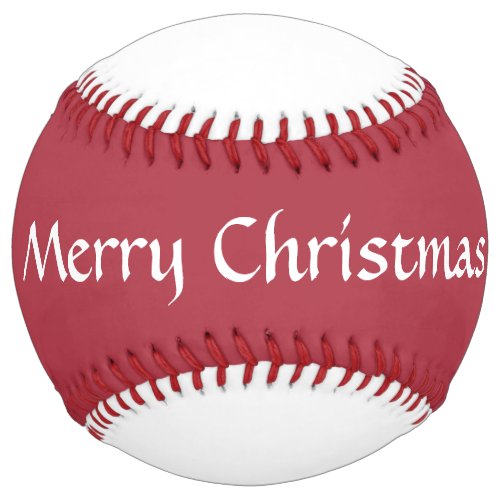 Merry Christmas personalized softball  Nathan 