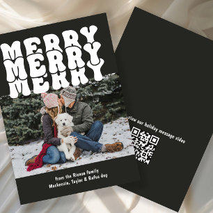 Merry Christmas Personalized With Your Photo Text Holiday Card