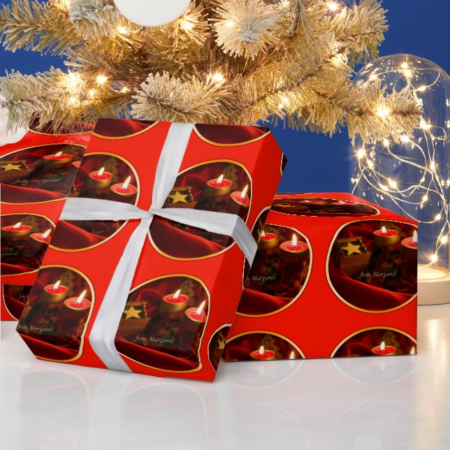 Merry Christmas Personalized Wrapping Paper (Holidays)