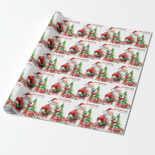 Merry Christmas Personalized Wrapping Paper