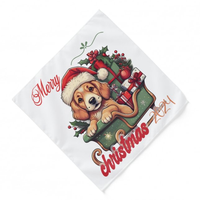 Merry Christmas - Pet Bandana (Front)
