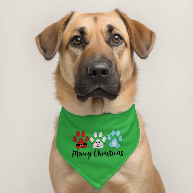 Merry Christmas  Pet Bandana Collar (Dog 2)