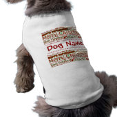 Merry Christmas Pet Shirt - Customize w/ Pet Name (Back)
