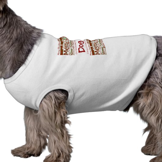 Merry Christmas Pet Shirt - Customize w/ Pet Name (Side)