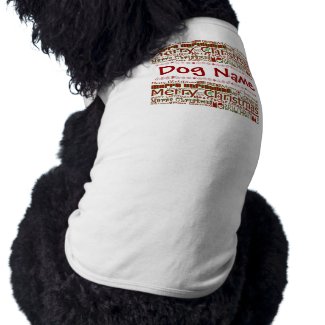 Merry Christmas Pet Shirt - Customize w/ Pet Name