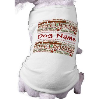 Merry Christmas Pet Shirt - Customize w/ Pet Name