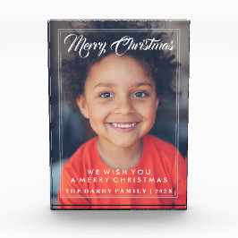 Merry Christmas Photo Block Gift