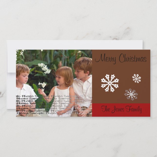 Merry Christmas Photo Card (Front)