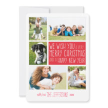 Merry Christmas photo card | Holiday photo collage