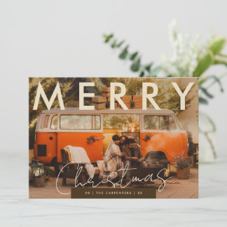 Merry Christmas Photo Card | Modern Custom