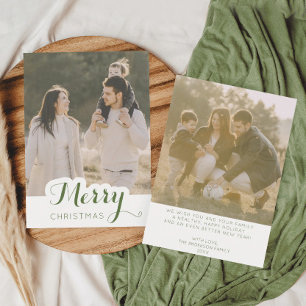 Merry Christmas Photo Christmas Card