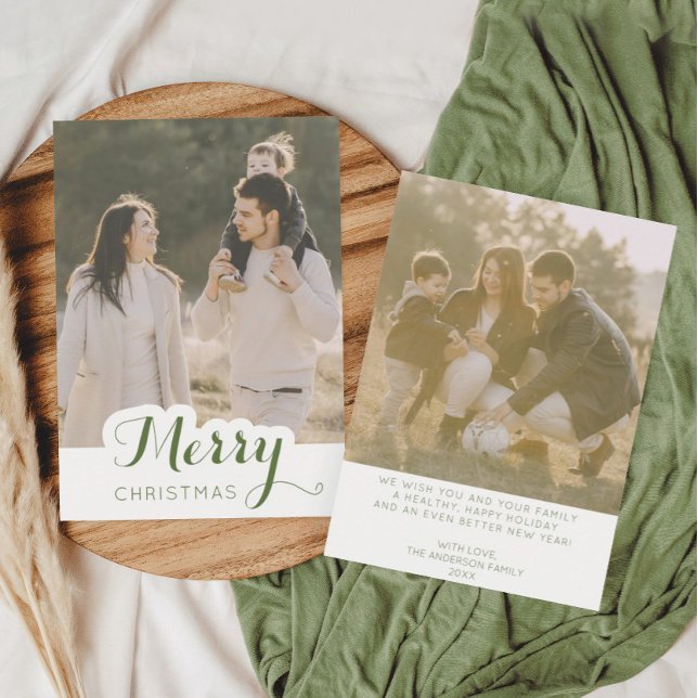 Merry Christmas Photo Christmas Card (Creator Uploaded)