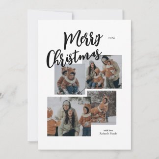 Merry Christmas Photo Collage Card