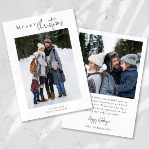 Merry Christmas Photo Collage Holiday Card