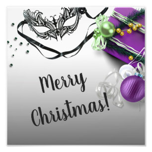 Merry Christmas Photo Enlargement Print
