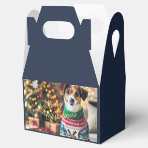 Merry Christmas Photo Favor Boxes