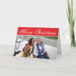 Merry Christmas- Photo Frame Card<br><div class="desc">Create your customized Holiday Card with us! Fulfill your Holiday card wishes by inserting your own messaging, a family photo or keep it the way it is! A portion of all holiday card proceeds will go to the BoatUS Foundation for boating safety and clean water. Proceeds support our mission to...</div>