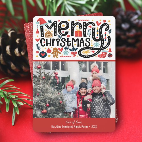 MERRY CHRISTMAS Photo Holiday Card