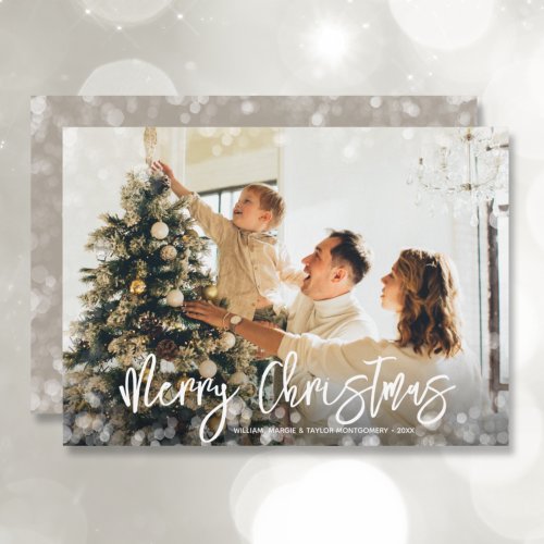 Merry Christmas Photo Holiday Card