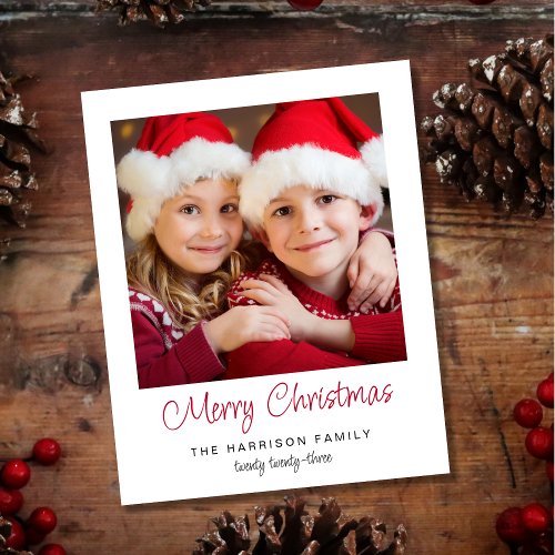 Merry Christmas Photo Holiday Card