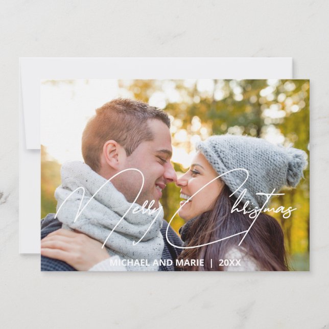 Merry Christmas | Photo Holiday Card (Front)