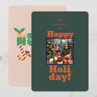  Merry Christmas Photo Holiday Card! Invitation