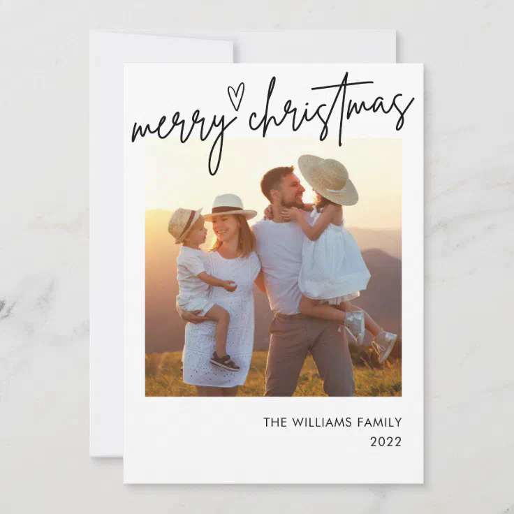 Photo Insert Christmas Cards 