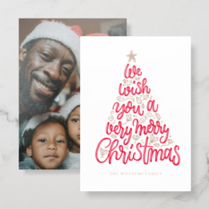 Merry Christmas Photo Letterpress Card