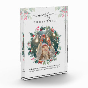 Merry Christmas Photo Mistletoe Grandma