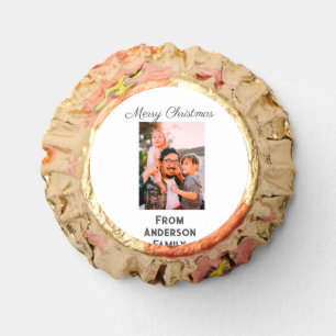 Merry Christmas photo modern love simple family mo Reese's Peanut Butter Cups