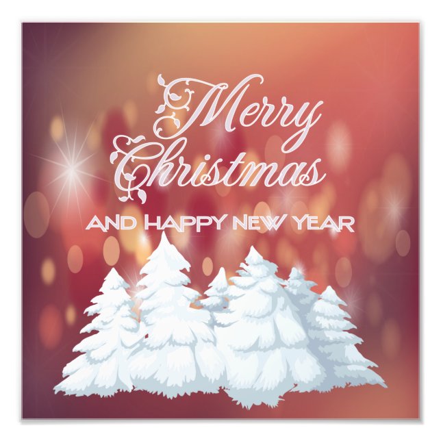 Merry christmas photo print (Front)